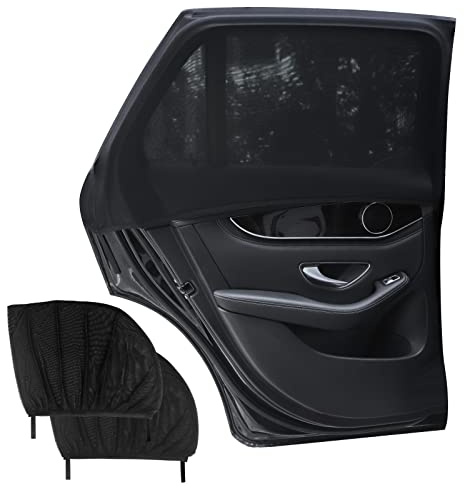 Lechin Pare Soleil Voiture bébé Chaussette Voiture Soleil par Bloquer Les Rayons UV Protégez Votre Enfant et Animaux Compatibles avec la Plupart des Véhicules 2 Pièces (XL)