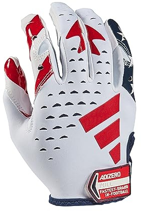 adidas Adizero 13.0 Moments Football Receiver Gloves, Limited Edition-Flag, X-Large