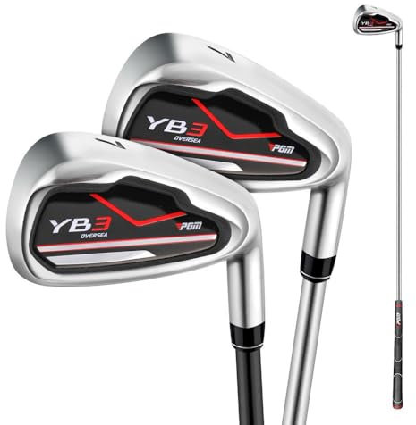 #7 Fer de golf pour homme et femme – Fer de club de golf pour droitier avec tige en carbone/acier – Pour les amateurs de golf de plein air et de sports (#7, avec tige en carbone)
