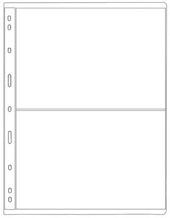 ByteRunning Page De Collection Billets Banque,Pages D'Album De Timbres-Poste,Page De Collection De Timbres,9 Trous 2 RangéEs,Forte Praticité,Convient Aux Cartes Postales