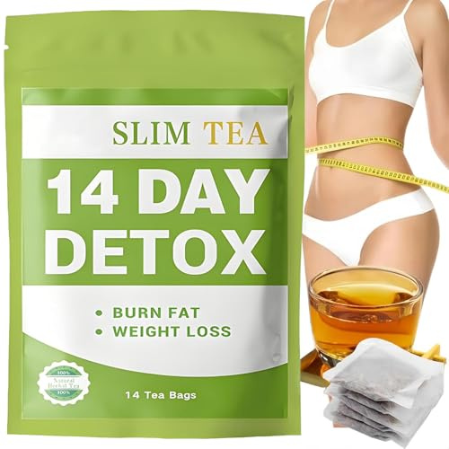 Binnan Tè Dimagrante di 14 Giorni, Detox Dimagrante Forte, 14 Bustine di Tè per Perdere Peso, Bevande Dimagranti, Tè Dimagrante Detoxs Cleanse