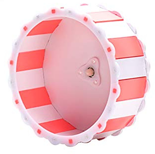Ruota da corsa per criceti e criceti, giocattolo antiscivolo per criceti nani e piccoli animali domestici simili (dimensioni ruota 15 cm di diametro, 6,3 cm di larghezza)