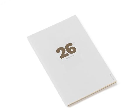 OCTÀGON DESIGN - Piccolo pianificatore mensile 2026 - 12 mesi da gennaio a dicembre 2026 - L'emblematico pianificatore mensile di Octàgon | Formato A5 | Colore Cobblestone | Copertina flessibile
