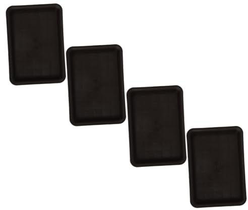 ibasenice 4pièces Soucoupes pour Pots De Fleurs Support Rectangulaire pour Jardinière Bac à Eau pour Plantes Maintient Propre