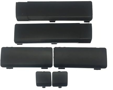 6 piezas Compatible con Honda CRV, compatible con CR-V 2007-2011, tapas de guarnición lateral de techo, cubiertas de tuercas, tapa de portaequipajes de techo Cara, cubiertas extraíbles