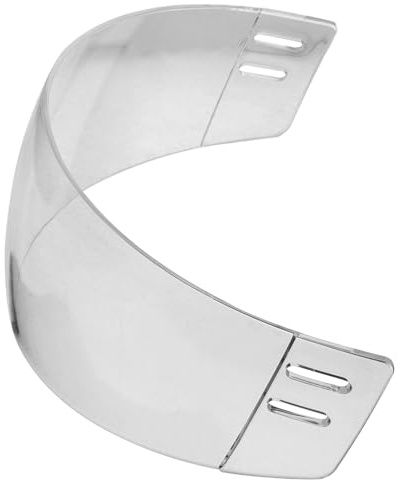 Zerodeko Visiera da Hockey su Ghiaccio Trasparente Antigraffio e Antiappannamento per Casco Taglio Dritto Mezza Faccia Ultraleggera Protezione Viso per Atleti Uomini e Donne