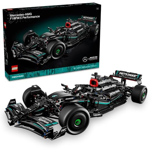 LEGO Technic Mercedes-AMG F1 W14 E Performance Model Car Kits - Formula 1 Building Sets for Adults, Ages 18+ - Gift for Birthdays - Race Car with Realistic Details - 42171