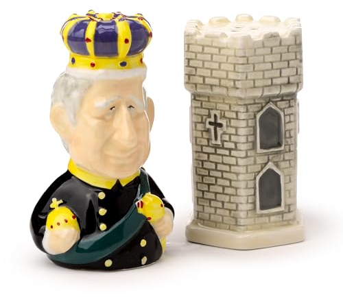 King Charles III Ensemble salière et poivrière