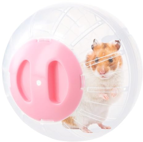 Hamster Running Ball, Transparent Dwarf Hamster Exercise Ball, Hamster Glitter Ball, 14.5 cm, Hamster Fitness Ball, Small Animal Activity Toy Hamster Ball for Gerbil Pet Mice