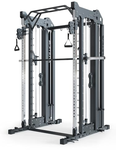 ATLETICA HyperForm | Multipresse | Kraftstation mit Smith Machine und dualem Kabelzug | 2,32m Höhe für volle Range of Motion