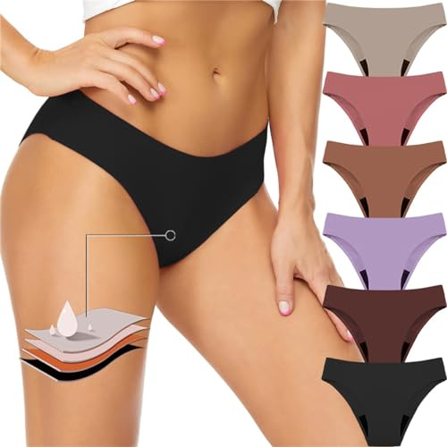 Riou, Braguita de bikini menstrual para mujeres y adolescentes, ideal para la playa, piscina o actividades deportivas, súper absorbentes, todas las tallas