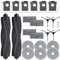 Kit d'accessoires pour Dreame L10s Ultra Gen 2/ L10s Pro Ultra Heat/ L40 Ultra AE/ X30 Ultra/Mova E30 Ultra, 2 Brosse Principale, 6 Sacs à Poussière, 6 Serpillere, 4 Filtres, 4 Brosse Latérale