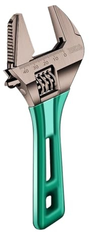 Clé à molette courte et large, à ouverture large | Clé à molette à grande ouverture, clé singe de plomberie, pipeline, outils de salle de bain