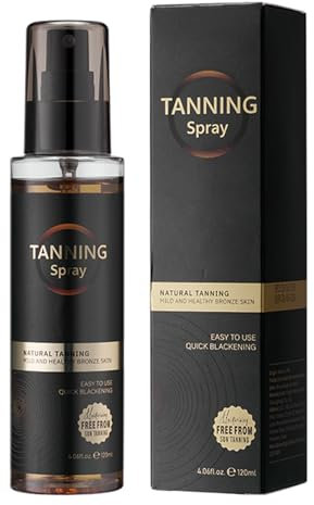 Spray Autoabbronzante per Cura Della Pelle, 120ml - Acqua Abbronzante Senza Sole Con Ingredienti Naturali E Organici, Olio Abbronzante Idratante, Resistente All'acqua, Perfetto per Sole, Lettini