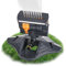 YHNDECO Arroseur de pelouse à 16 buses pour arrosage du jardin, 4 modes, oscillation automatique, arroseur carré pour l'irrigation, arroseur pour pelouses et surfaces, système d'irrigation, arroseur