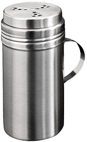 García de Pou 181.42 Espolvoreador con Asa para Sal, 450 Ml, 7 x 13.2 Cm, Plateado