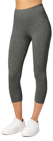 Merry Style Damen Leggings 3/4 Capri Leggings aus Viskose MS10-144 (Dunkelmelange, XXL)