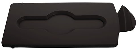 Rubbermaid Commercial Products Slim Jim Recycling Station Brown Closed Lid 2007900