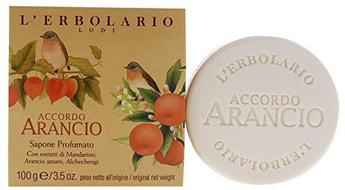L'Erbolario Sapone profumo ACCORDO ARANCIO 100g colza girasole cocco