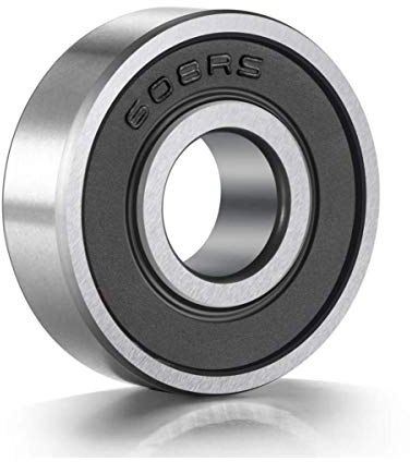 10 Pack 608-RS Ball Bearing - Double Rubber Sealed Shielded Miniature Deep Groove 608rs Bearings for Skateboards, Inline Skates, Scooters, Roller Blade Skates, Long Boards (8mm x 22mm x 7mm)