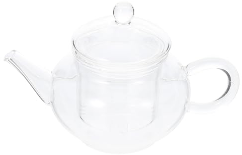 250ML Teekessel Glaskanne mit Herausnehmbarem: Glaskanne aus Hitzebeständigem Borosilikatglas Geeignet zum Aufbrühen von Tee Blumentee Kräutertee und Teebeuteln
