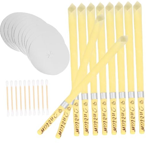 HAWILLOSCH 1 Satz Reinigungsmittel Wattestäbchen Paletten Gehörschutzstöpsel Reiniger Ohrstöpsel Ohrklemme Unterputzdose Ohrenstöpsel Zubehör Angenehme Ohrenkerze Ohren Kerzen Wachs