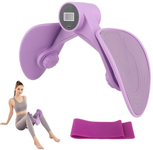 KBIBCK Pelvic Floor Trainer for Women,Pelvic Floor Exercise Devices with Counter,Leg Strengthener with Resistance Band, 360 Degree Rotation,Leg Strengthener Leg Inner Thigh Exercise Equipment for Home