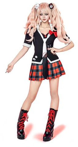 OSIAS Kvinnors Game Anime Enoshima Junko Cosplay Kostym