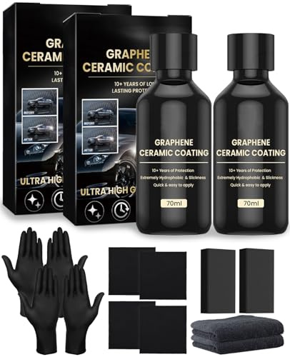Bettinay Ceramic Coating Car Kit, Car Coating Polish Spray for Cars Boats Motorcycle Long Lasting Paint and Surface (140ML)