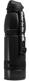 Water-to-Go Eco active 100 cls water purifier bottle; Filters viruses, bacteria, protozoa, cysts, chemicals & microplastics; Guaranteed Leakproof - For Travel, Outdoors, Fitness & Survival (Black)
