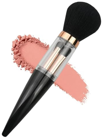 Sminkborstset För Resebruk Avtagbara Bärbara Ansiktsmakeupborstar | Makeupborstset Och Kit Till Löst Puder, Rouge, Bronzer, , Highlighter, Concealer, , Kontor, Studentrum, Camping, Fest