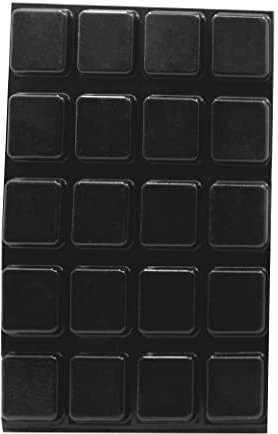 PHS Self-Adhesive Rubber Bumpers, 1 in, 60 Pack