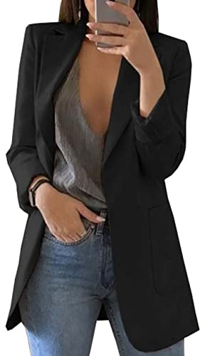 BAIXIAOCHI Chaqueta De Traje De Temperamento De CáRdigan Delgado De Manga Larga Con Solapa De Primavera Y OtoñO Para Mujer