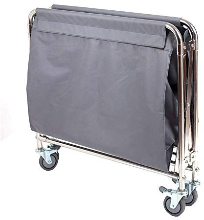 GOENN Diables de Stockage, Chariots Mobiles de Cuisine, Chariot à Linge Pliant avec Roue Universelle Chariot de Stockage for hôtel/Hall, Chariot à roulettes Pratique Peu encombrant