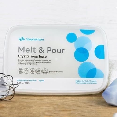 Melt & Pour Base de savon – Savon transparent standard 12 kg (12 x 1 kg)