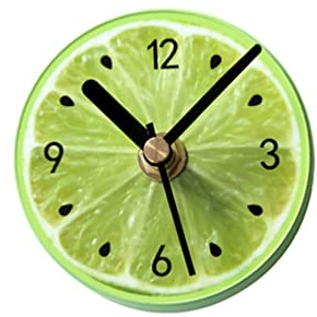 Väggklockor Kylsklocka Väggklocka Magnet Meddelandedekal för hemmakontor 1 stycke (grön citron)