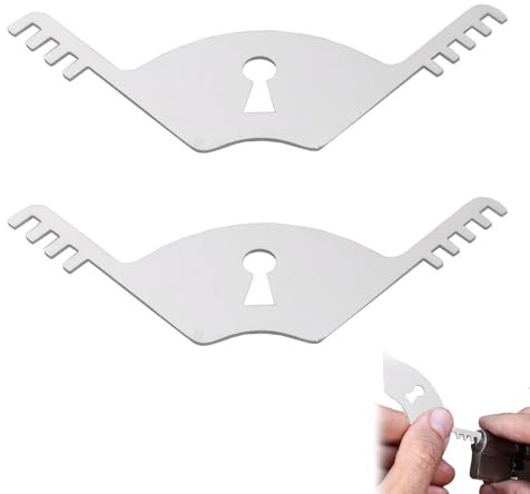 2 Stück Dietrich Set Profi,Schlossöffnungswerkzeug Edelstahl,Universal Universalschlüssel für Türen für Zimmertüren & Professionelle Schlosser