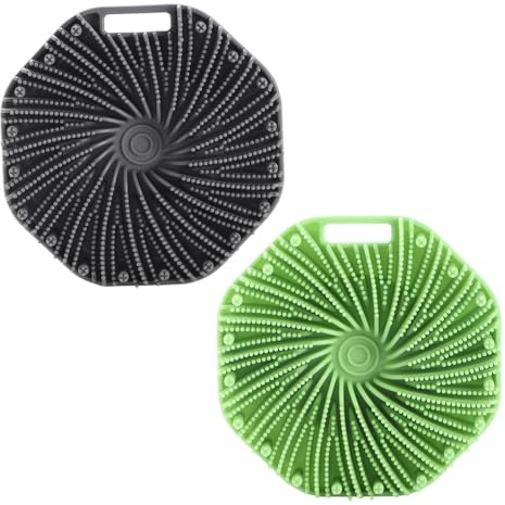 Cepillo Corporal de Silicona,2 Piezas,Cepillo Exfoliante Corporal para Exfoliación Suave y Limpieza Profunda,exfoliación suave y buena espuma,para Todo Tipo de Piel