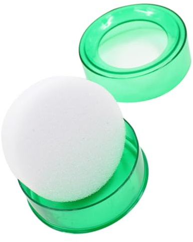 Lurrose Finger Wetting Sponge for Money Counting Green Finger Moistener Tool with Water Sponge Office Cashier for Accurate Cash Handling