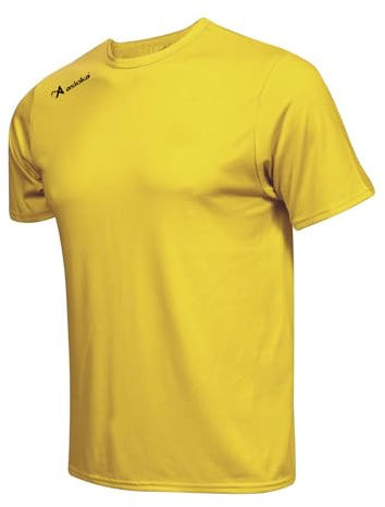 Maglietta Sportiva Unisex da Adulto a Maniche Corte in Rete | Abbigliamento Sportivo Estivo Traspirante ad Asciugatura Rapida | Magliette da Palestra per Allenamento Casual e Fitness