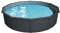 Steinbach Stahlwandpool Set Nuovo de Luxe II – 012161G – Ø 550 x 120 cm – Robuster Pool in Anthrazit für bis zu 25.600 l Wasserinhalt – Mit winterfester silbergrauer Innenfolie und zahlreichem Zubehör