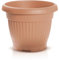 TERRA DCE30 Vase rond pour intérieur ou extérieur, en plastique, pour balcon ou jardin, 8 L, 30 x 23,5 cm (Ø x H), couleur terre cuite
