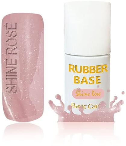 UV/LED Base Gel RubberGel penselflaska stråkgel kamouflage/MakeUp Gel (SHINE Rose)