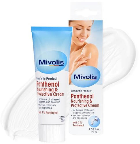 High Concentration 7% Panthenol B5 Multi Healing Ointment & Soothing Cream for Dry, Irritated Skin, Sunburn & Rash Relief, Baby Safe, Fragrance-Free.