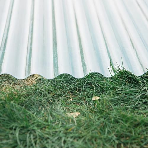 Transparente Wellplatte,FRP-Tageslichtplatten für den Außenbereich,Wellbahn Dachbleche für Gewächshaus,Dachplatten für Garagenschuppen,Verkleidungsplatte,1,5mm Dick (0.9x1m/35x39in)