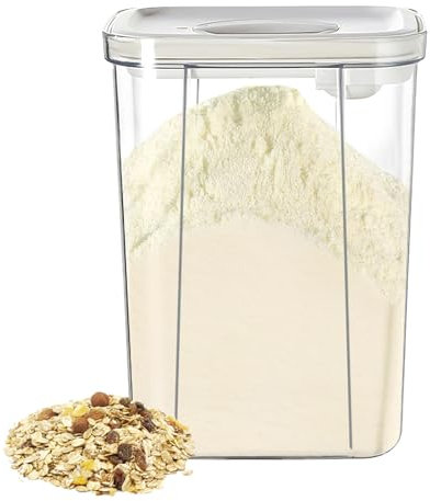 HENGBIRD 2.8 L Milchpulver Portionierer Baby,Milchpulver Aufbewahrungsbox Baby Milchpulver Box Babynahrung Aufbewahrung MüSli Aufbewahrung Waschpulver Aufbewahrungsbox Cornflakes Spender