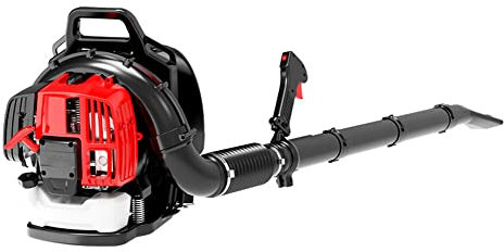 Soplador de Hojas a Gasolina, Potente soplador de Mochila con Motor de 2 Tiempos de 52 CC, 530 CFM, soplador de Nieve Comercial a Gasolina para césped, jardín, soplador de Hojas, Nieve, escombros y