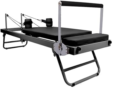 Reformador de pilates plegable, dispositivo de reformador de pilates, cama de núcleo de pilates | dispositivo de entrenamiento de núcleo plegable para el lugar de trabajo con una capacidad de carga de