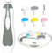 Qunlions life Elektrischer Baby-Nagelschneider, 6-in-1, Baby-Nagelknipser, Baby-Nagelfeile, Nagelfeile, Babypflegeset, Maniküre-Set für Kleinkinder, Neugeborene oder Erwachsene (grau)