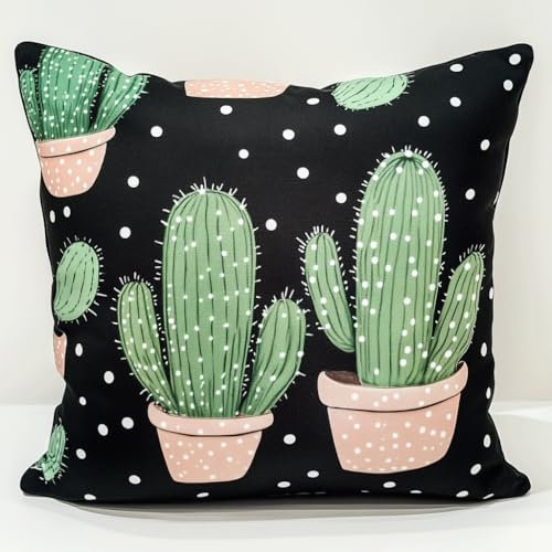 Taxpy Kit de cojín de con gancho de pestillo, cactus juego de bordado de alfombra, patrón de lona de ganchillo, manualidades, adultos y principiantes, 43x43cm